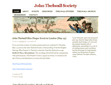 Tablet Screenshot of johnthelwall.org